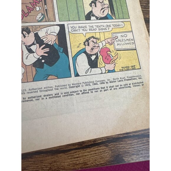 Walter Lantz Woody Woodpecker #123 Comic Book 1972 Vintage Collectibles - Picture 6 of 6